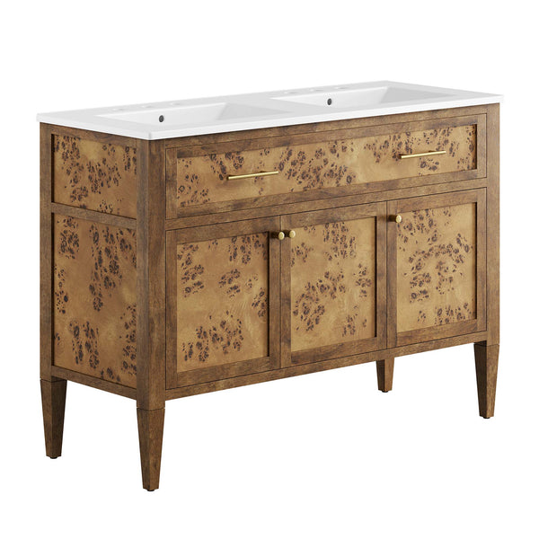Elysian Wood Double Sink Bathroom Vanity by Modway
