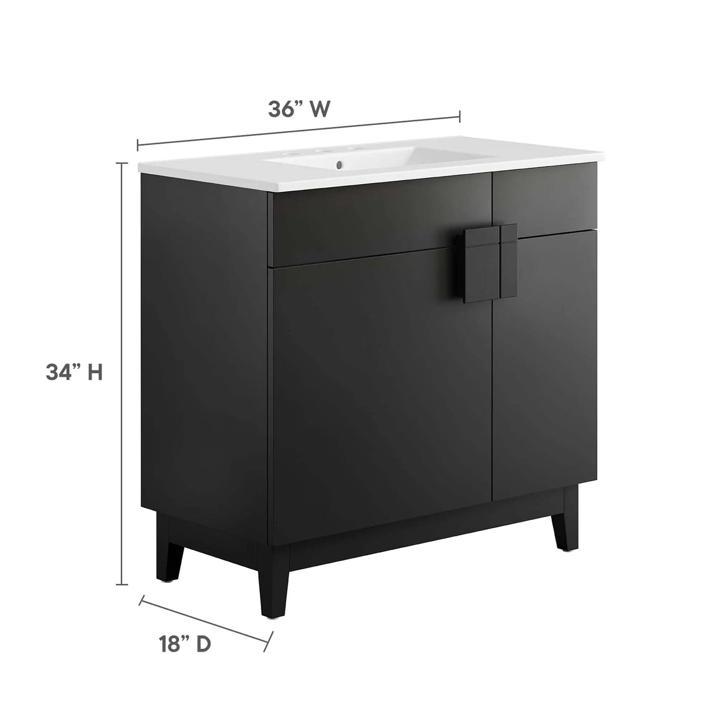 Miles 36" Bathroom Vanity by Modway by HouseOfZazla