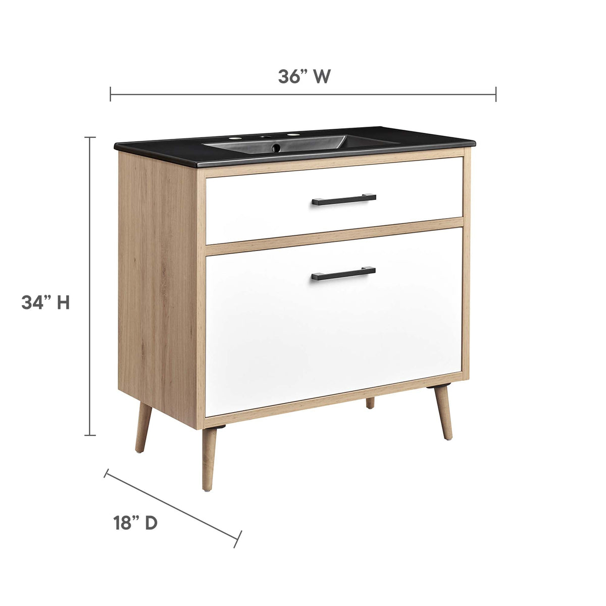 Maverick 36" Bathroom Vanity by Modway - EEI-6501, photo 3 of 11