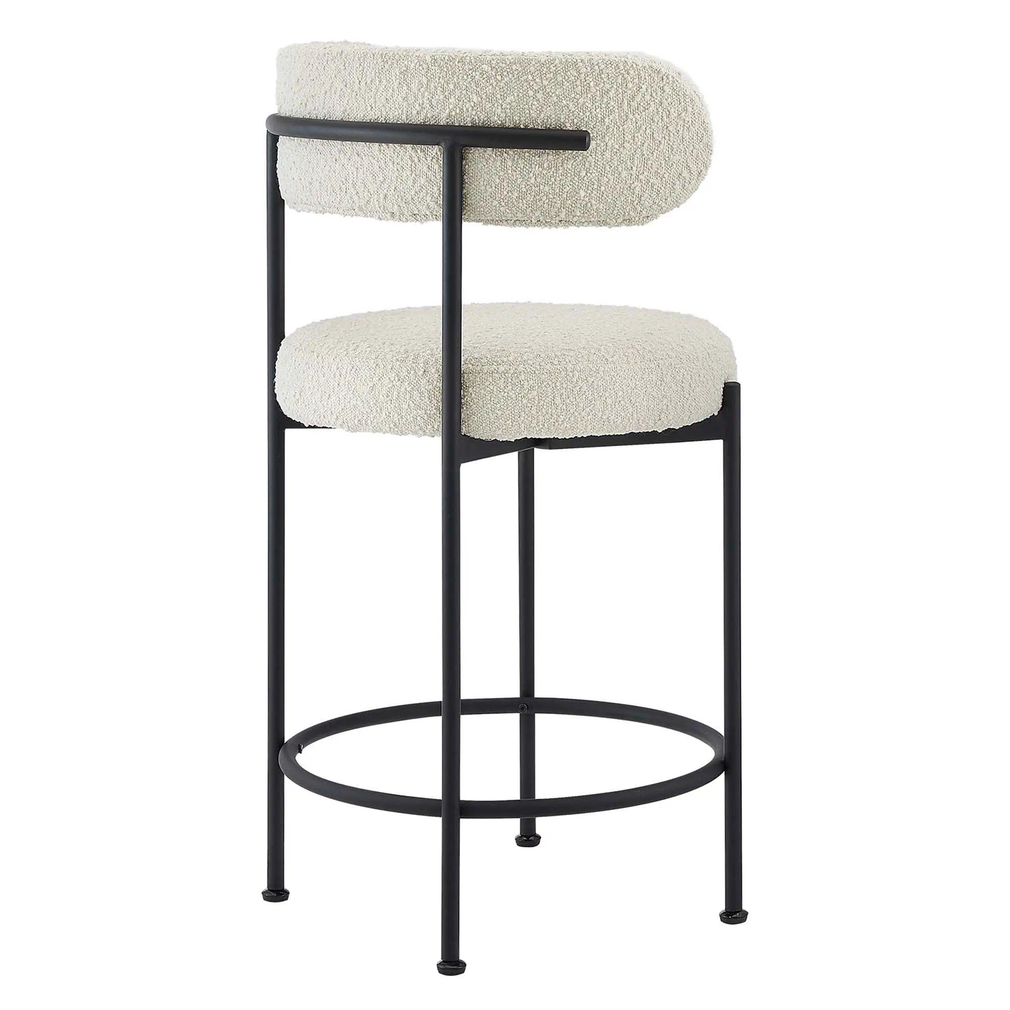 Albie Boucle Fabric Counter Stools Set of 2 by Modway by HouseOfZazla