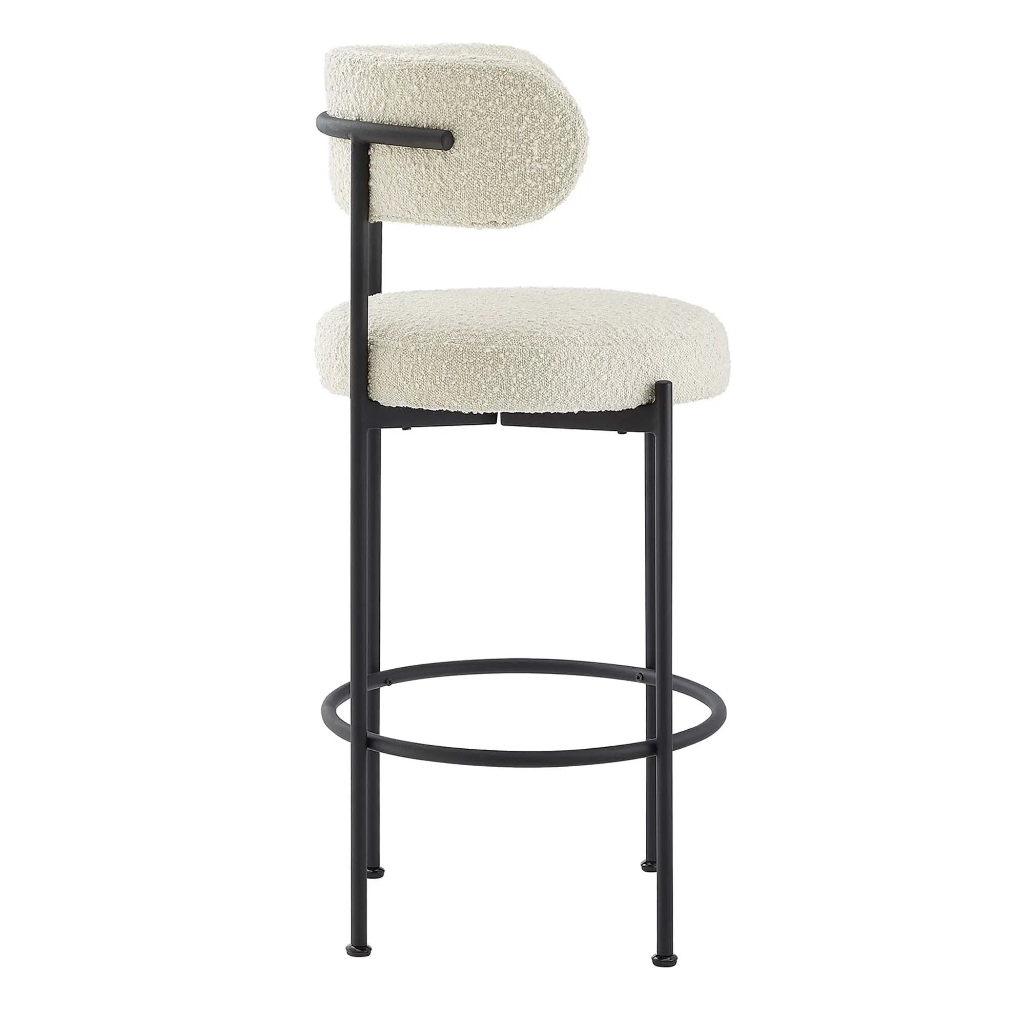 Albie Boucle Fabric Bar Stools Set of 2 by Modway by HouseOfZazla