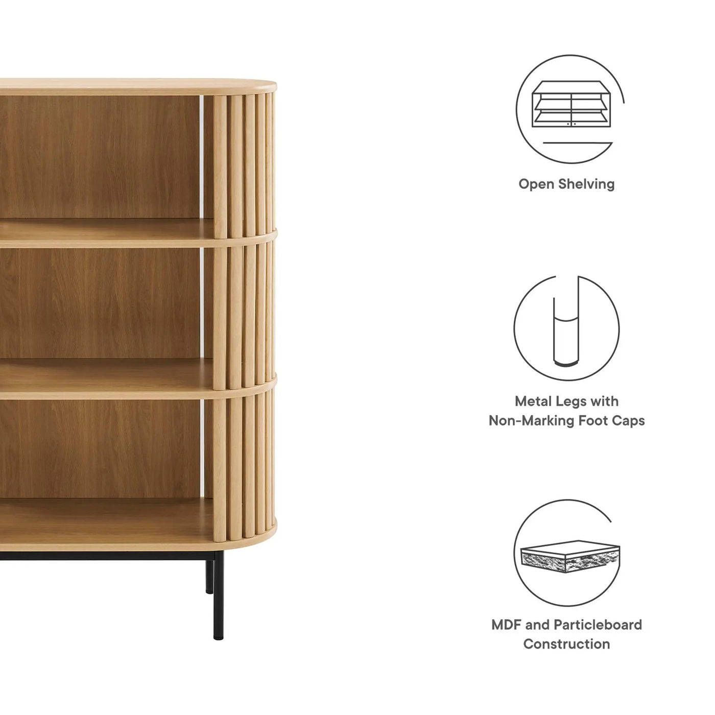 Fortitude Three Tier Display Cabinet by Modway by HouseOfZazla