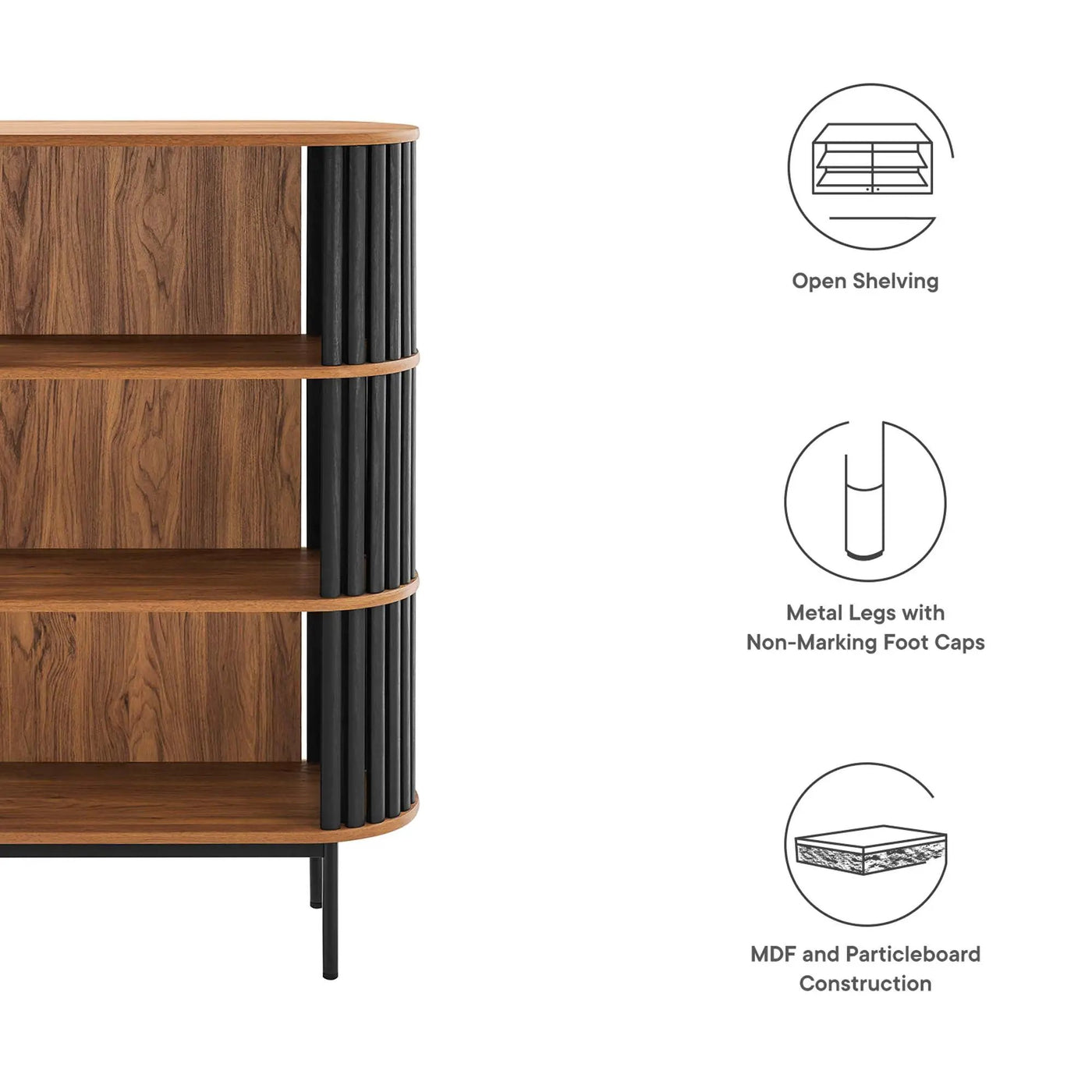 Fortitude Three Tier Display Cabinet by Modway by HouseOfZazla