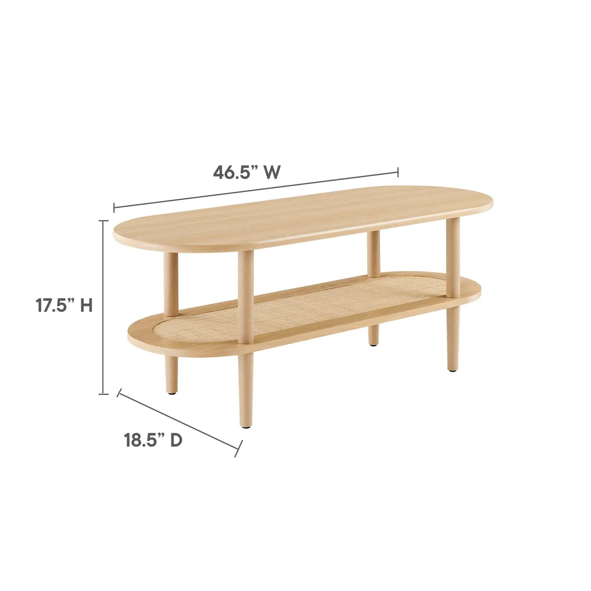 Torus Oval Coffee Table by Modway by HouseOfZazla