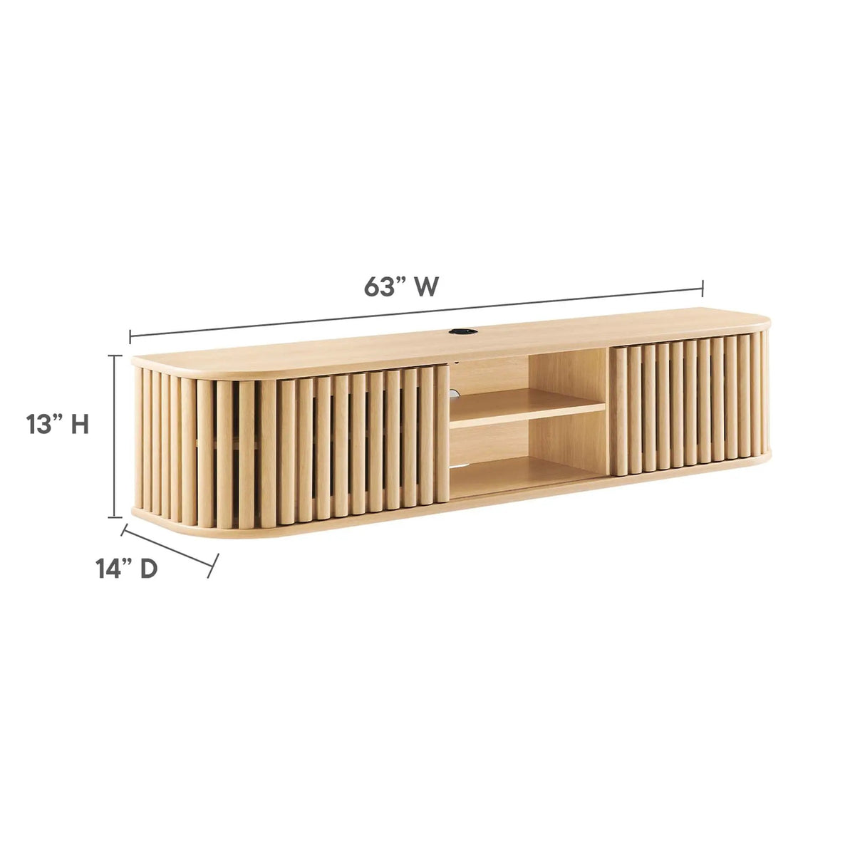 Fortitude 63" Wall-Mounted TV Stand by Modway by HouseOfZazla