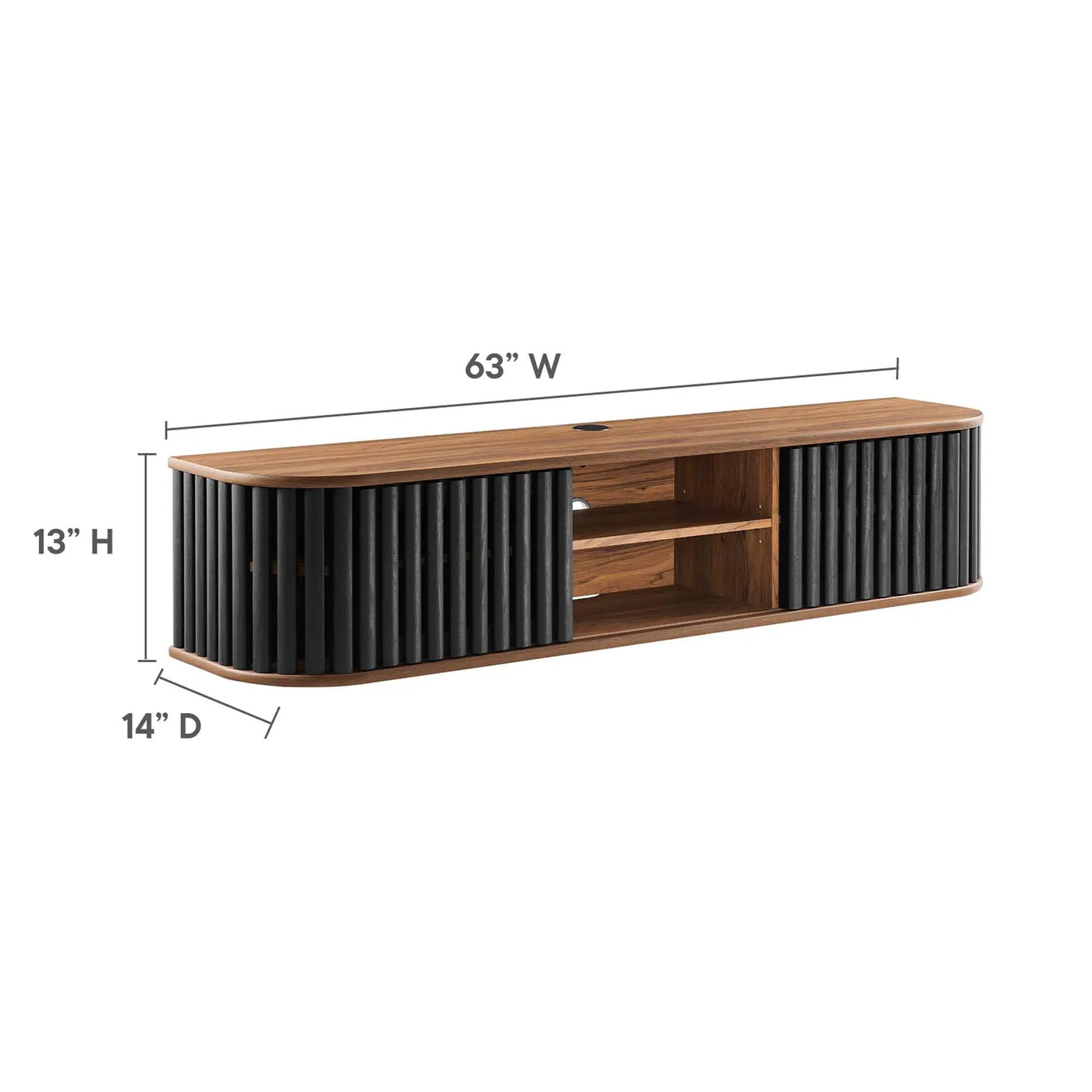 Fortitude 63" Wall-Mounted TV Stand by Modway by HouseOfZazla