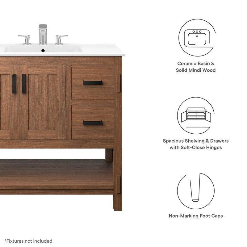 Ashlyn 36" Wood Bathroom Vanity by Modway by HouseOfZazla