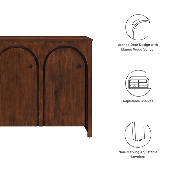 Appia 3-Door Arched Door Sideboard Storage Cabinet by Modway, photo 2 of 14