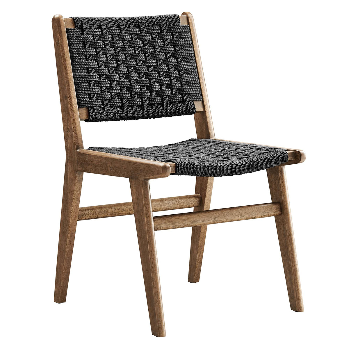 Saoirse Woven Rope Wood Dining Side Chair Set of 2 by Modway, photo 26 of 40