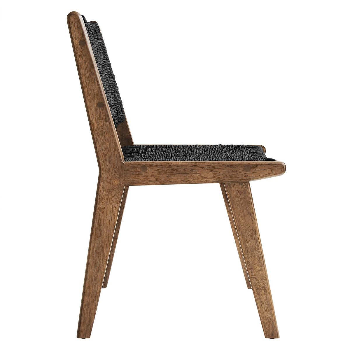 Saoirse Woven Rope Wood Dining Side Chair Set of 2 by Modway, photo 27 of 40