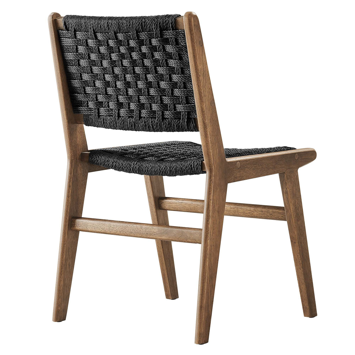 Saoirse Woven Rope Wood Dining Side Chair Set of 2 by Modway, photo 28 of 40