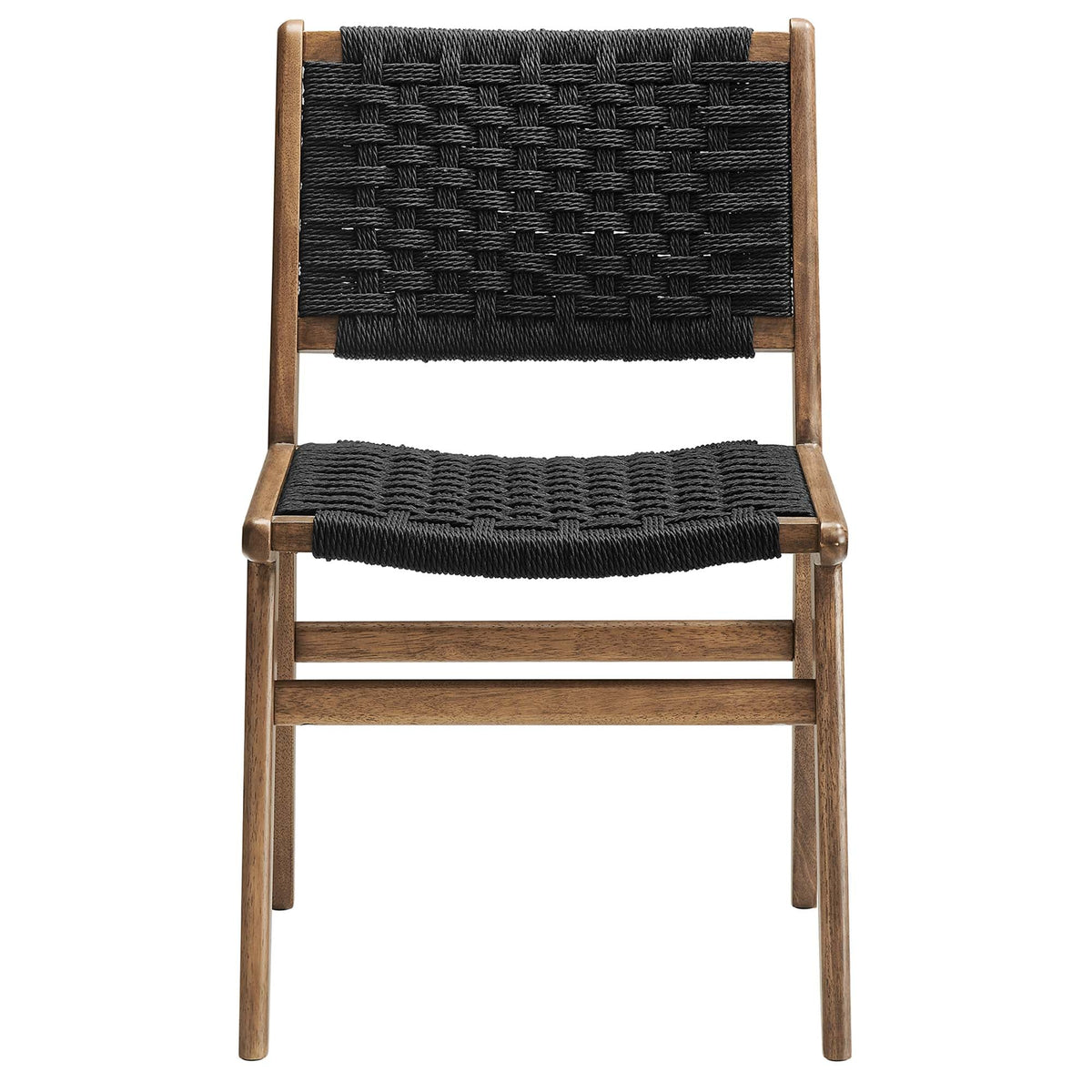 Saoirse Woven Rope Wood Dining Side Chair Set of 2 by Modway, photo 29 of 40