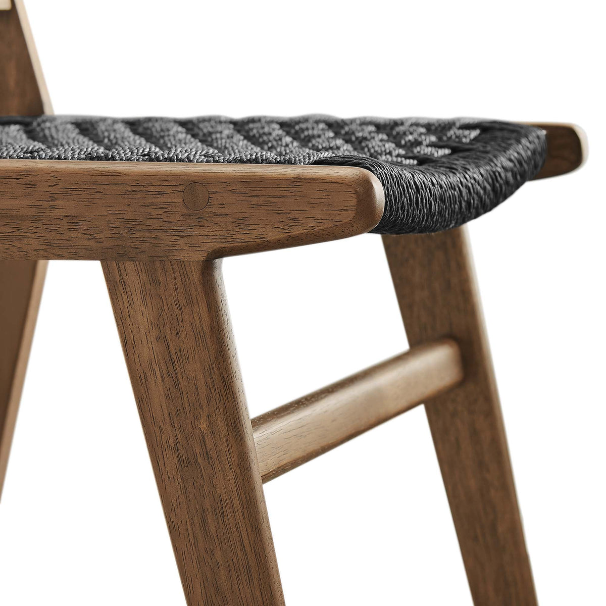 Saoirse Woven Rope Wood Dining Side Chair Set of 2 by Modway, photo 30 of 40
