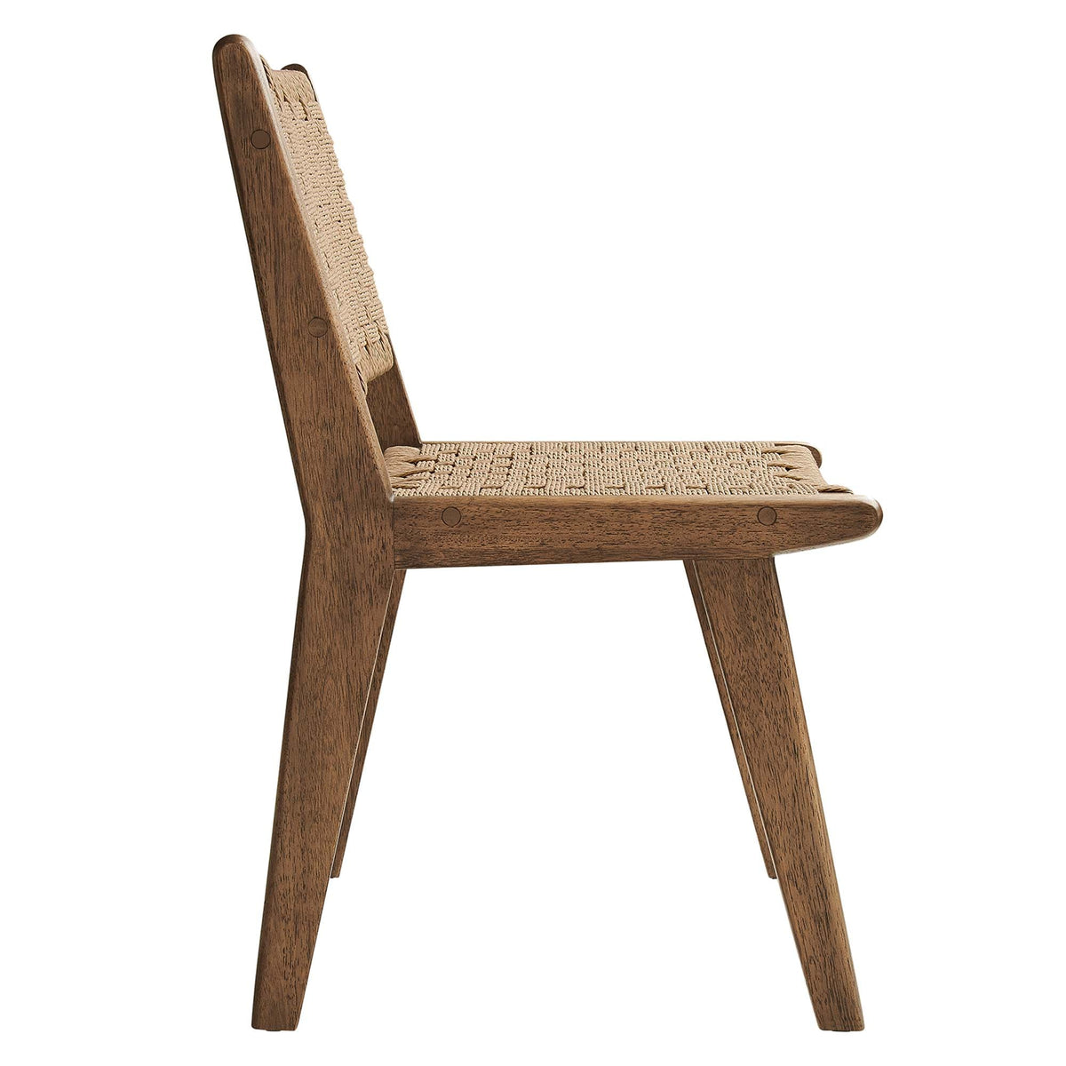 Saoirse Woven Rope Wood Dining Side Chair Set of 2 by Modway, photo 38 of 40