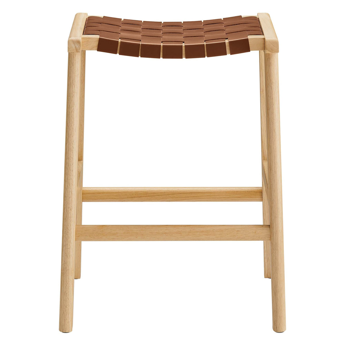 Saoirse Faux Leather Wood Counter Stool Set of 2 by Modway, photo 6 of 30