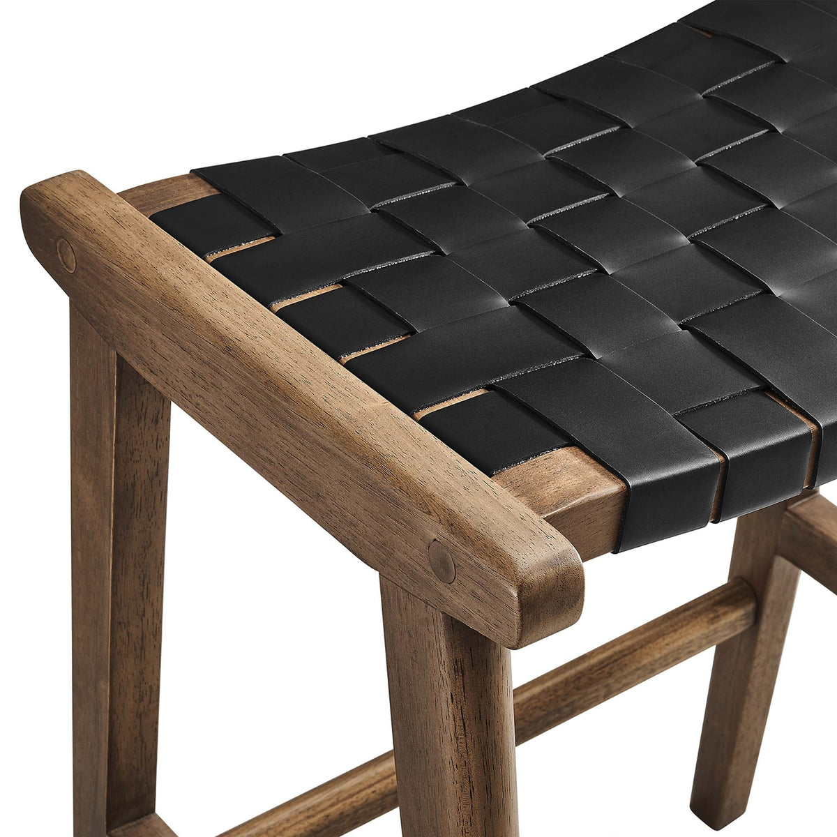 Saoirse Faux Leather Wood Counter Stool Set of 2 by Modway, photo 17 of 30