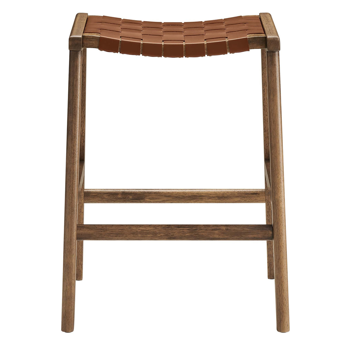Saoirse Faux Leather Wood Counter Stool Set of 2 by Modway, photo 26 of 30