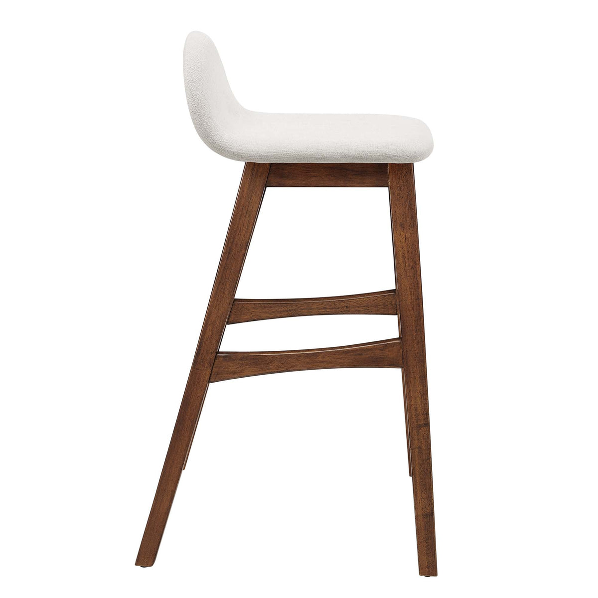 Juno Wood Bar Stool Set of 2 by Modway - Navy Fabric / Ivory Fabric, photo 14 of 20