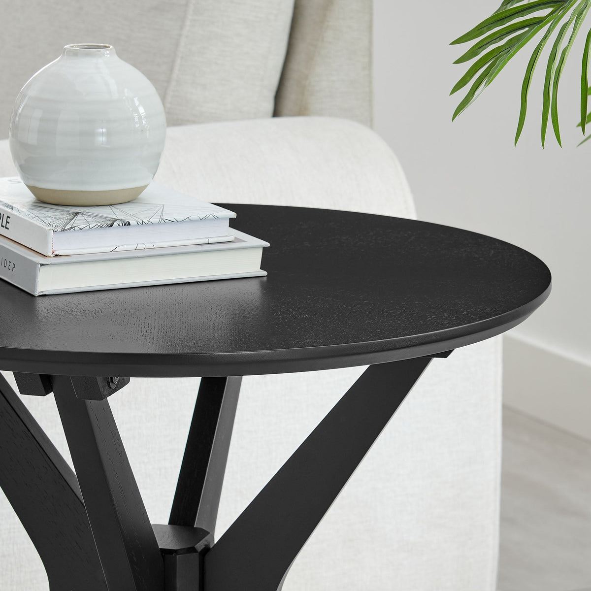 Crossroads 24" Round Wood Side Table by Modway, photo 8 of 26