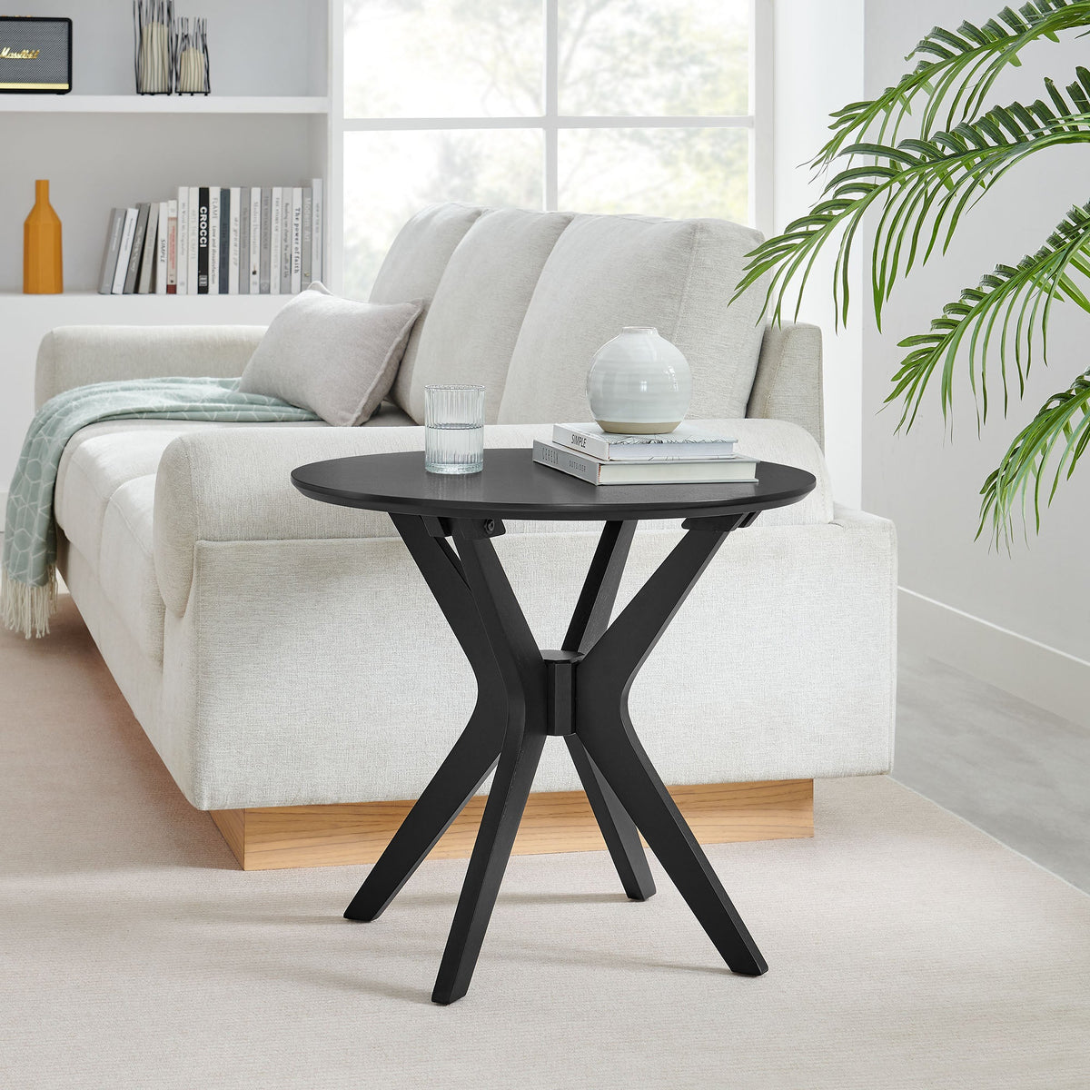 Crossroads 24" Round Wood Side Table by Modway, photo 7 of 26