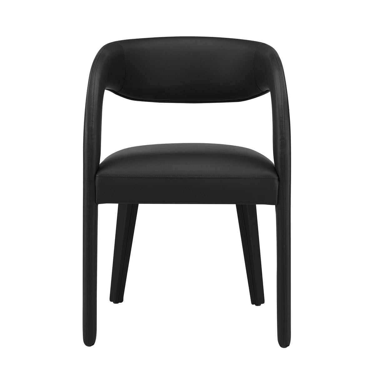 Pinnacle Vegan Leather Dining Chair Set of 2 by Modway, photo 6 of 20