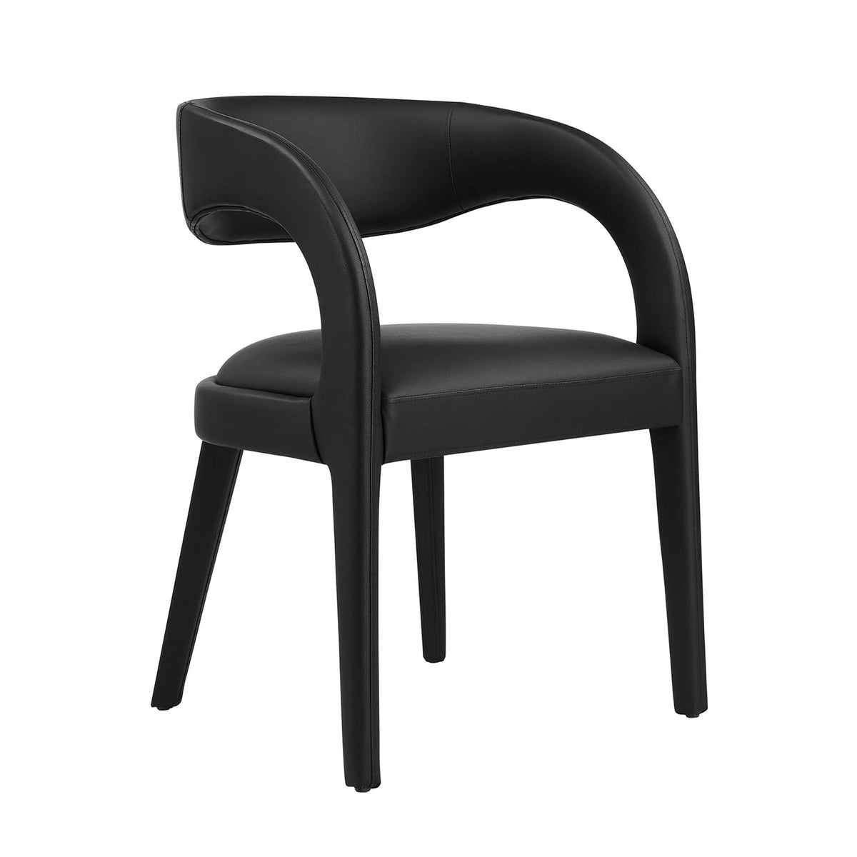 Pinnacle Vegan Leather Dining Chair Set of 2 by Modway, photo 8 of 20