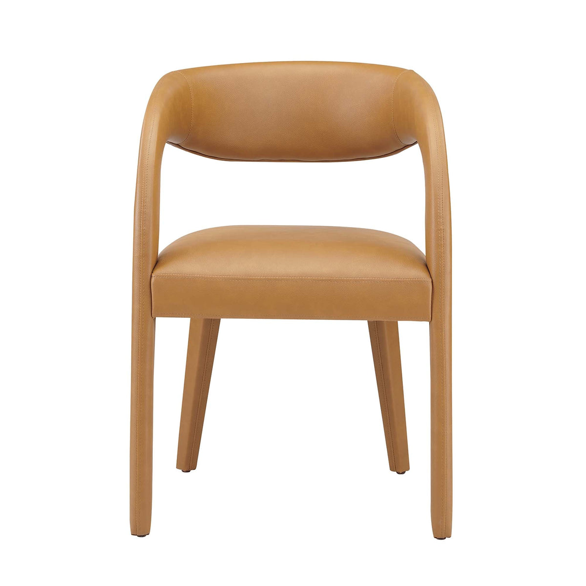 Pinnacle Vegan Leather Dining Chair Set of 2 by Modway, photo 16 of 20