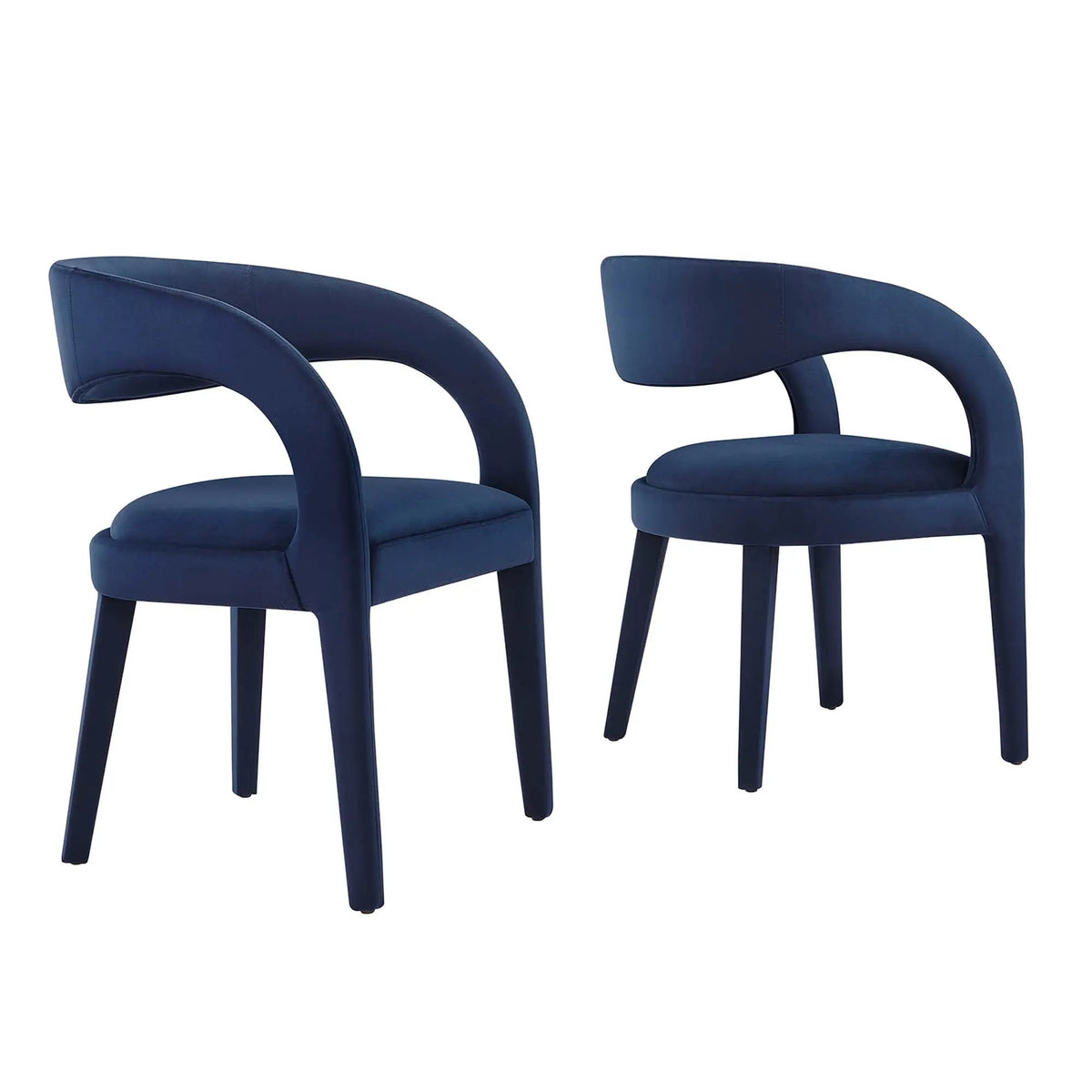 Pinnacle Performance Velvet Dining Chair Set of Two by Modway by HouseOfZazla