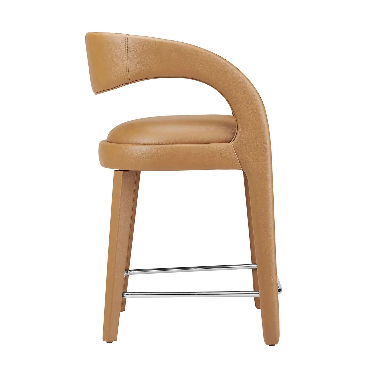 Pinnacle Vegan Leather Counter Stool Set of 2 by Modway by HouseOfZazla