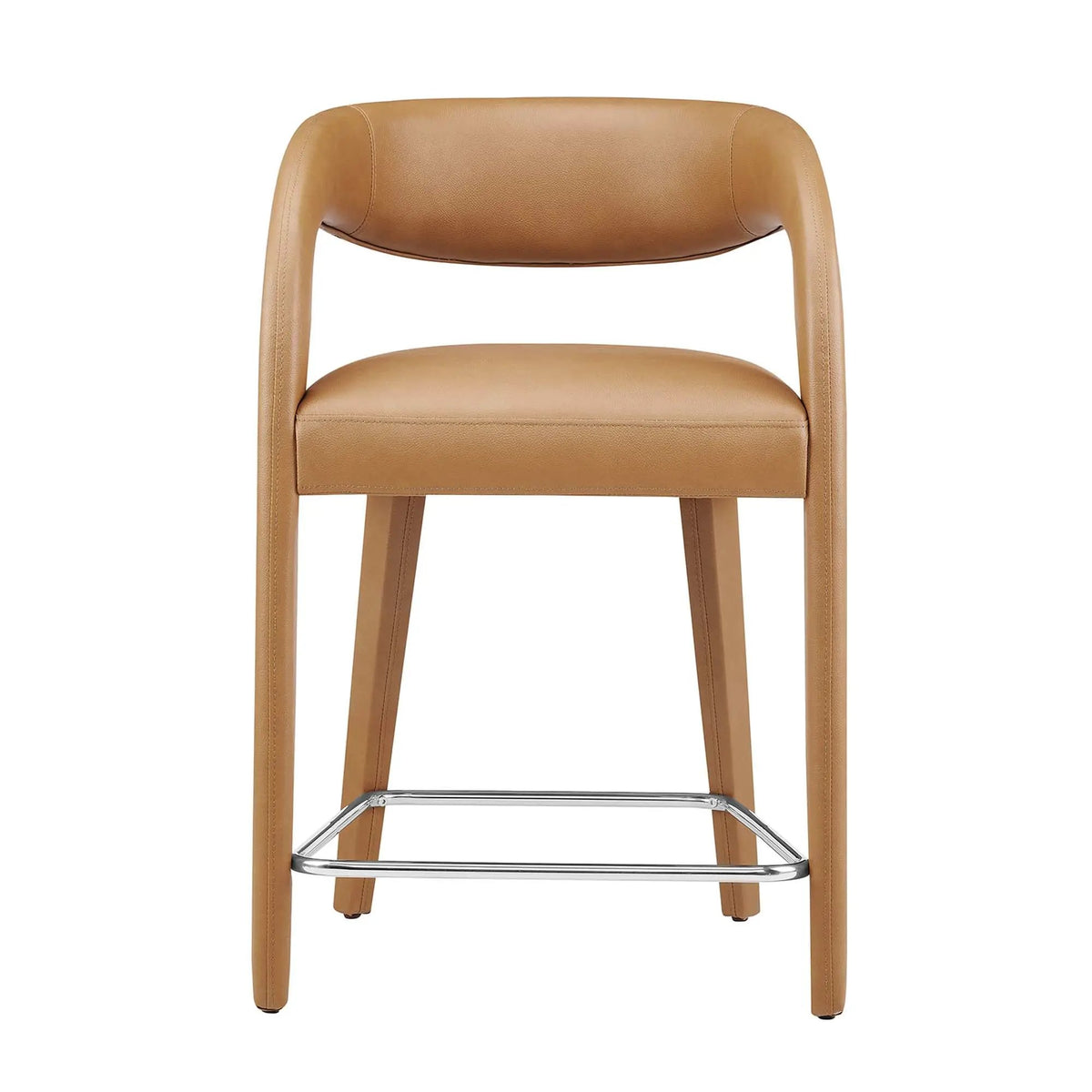 Pinnacle Vegan Leather Counter Stool Set of 2 by Modway by HouseOfZazla