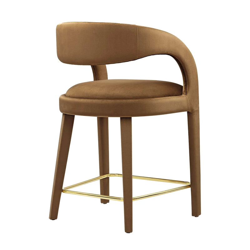 Pinnacle Performance Velvet Counter Stool Set of 2 by Modway by HouseOfZazla