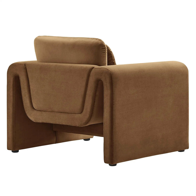 Waverly Performance Velvet Armchair by Modway by HouseOfZazla