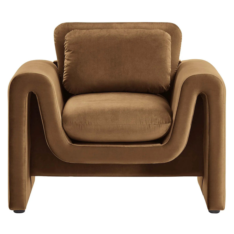 Waverly Performance Velvet Armchair by Modway by HouseOfZazla