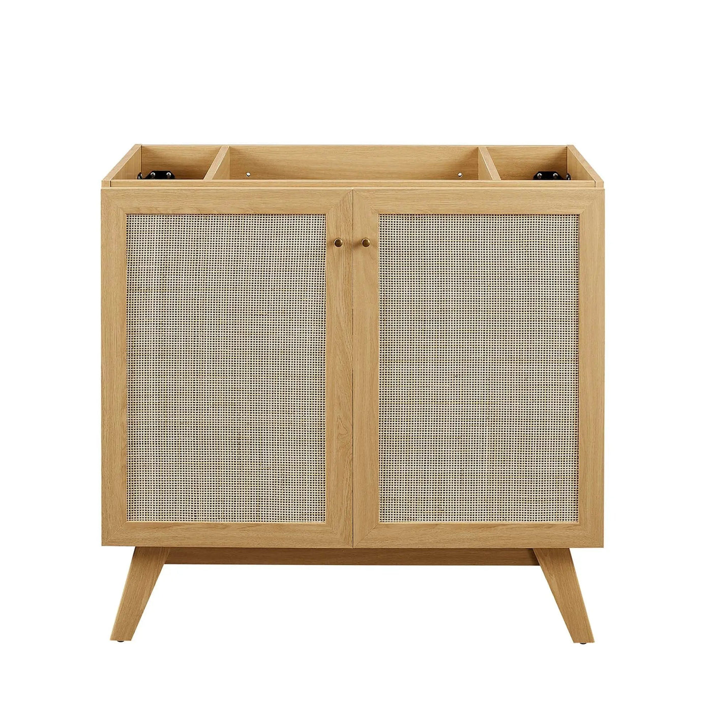 Soma 36" Bathroom Vanity Cabinet with Rattan Doors by HouseOfZazla