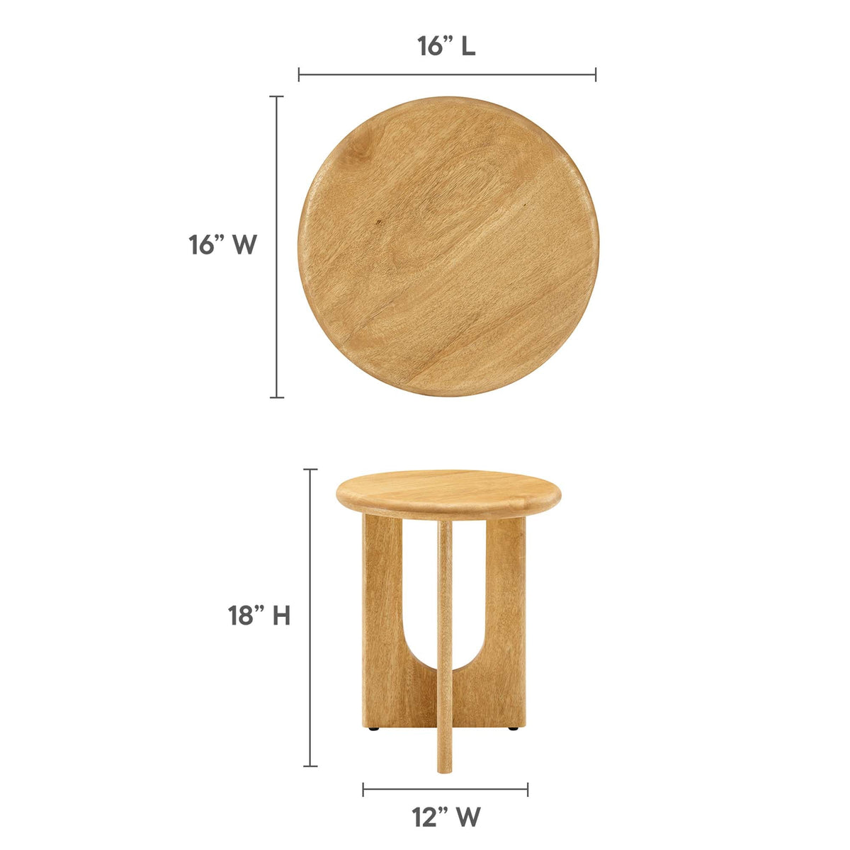 Rivian Round Side Table by Modway, photo 3 of 18