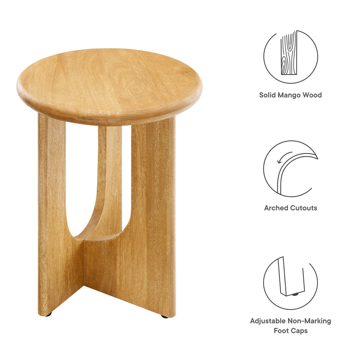 Rivian Round Side Table by Modway, photo 2 of 18
