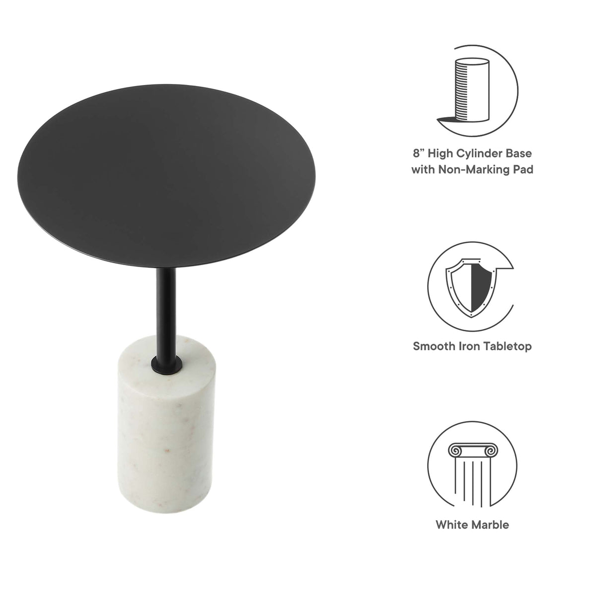 Lyric Round Side Table by Modway, photo 3 of 33