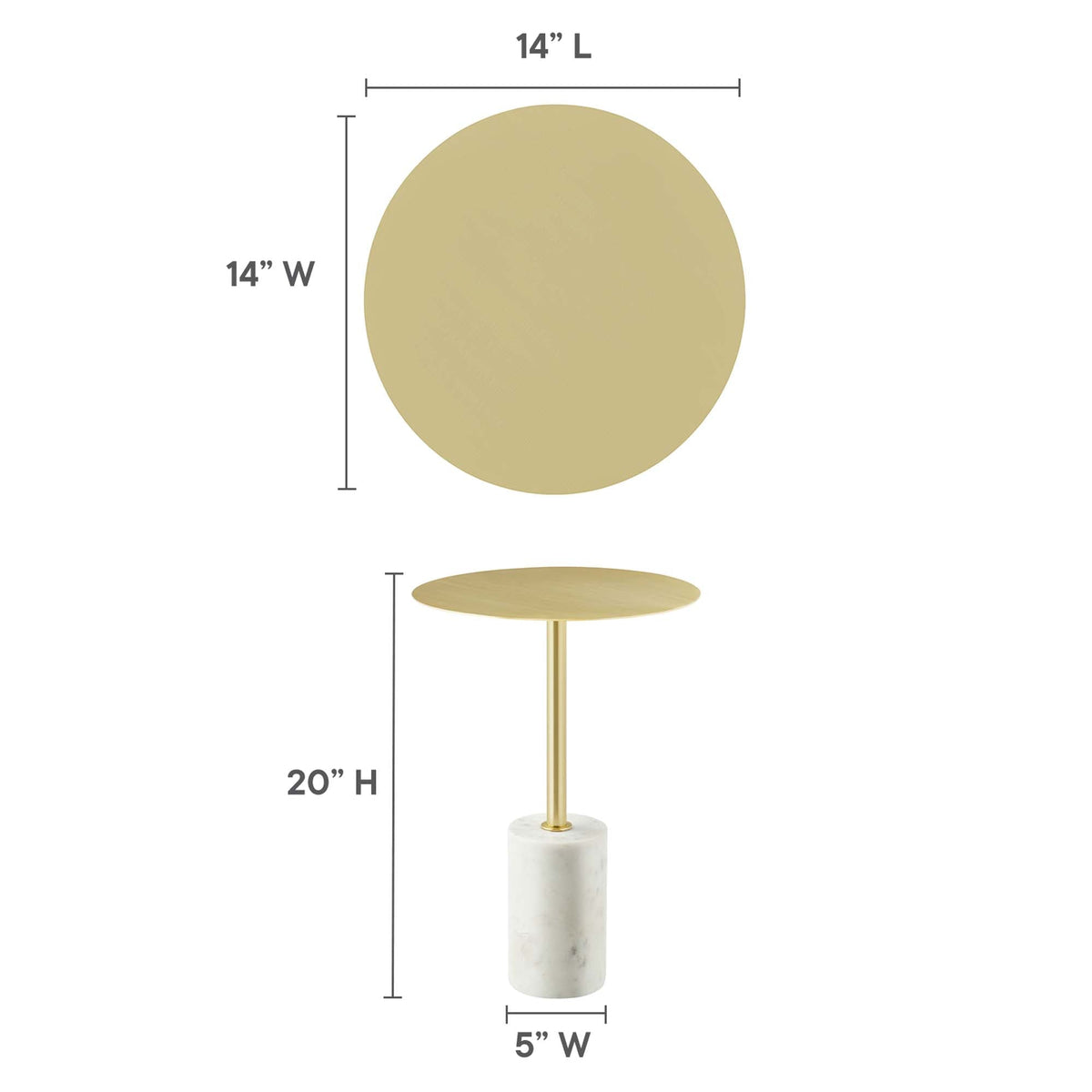 Lyric Round Side Table by Modway, photo 13 of 33