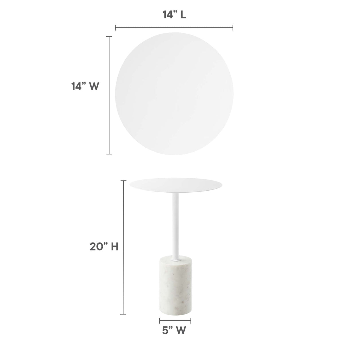 Lyric Round Side Table by Modway, photo 24 of 33