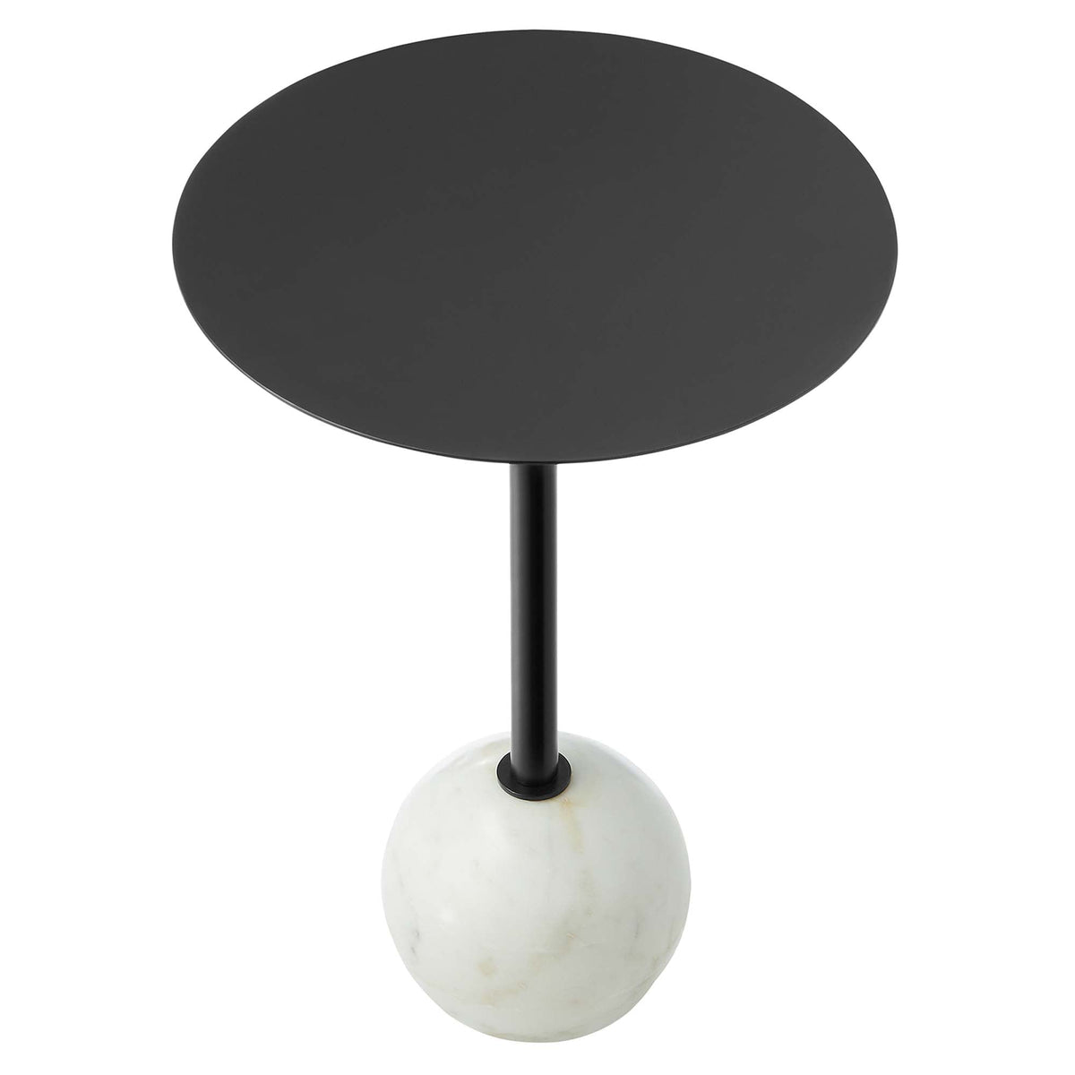 Aliza Round White Marble Side Table by Modway, photo 5 of 30