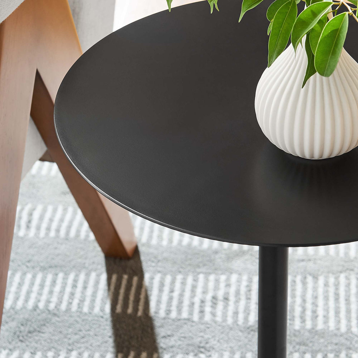Aliza Round White Marble Side Table by Modway, photo 10 of 30