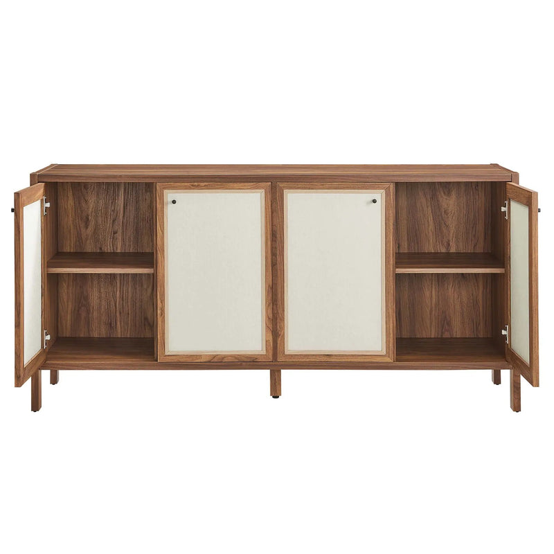 Capri 65" Wood Grain Sideboard Storage Cabinet by Modway by HouseOfZazla