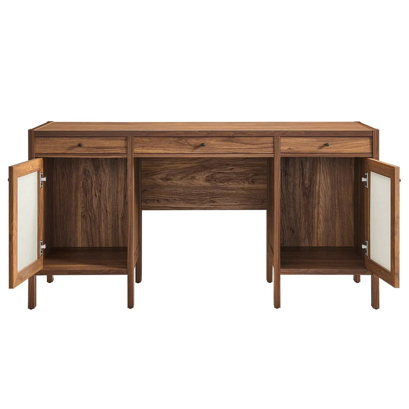Capri 58" Wood Grain Office Desk by Modway by HouseOfZazla