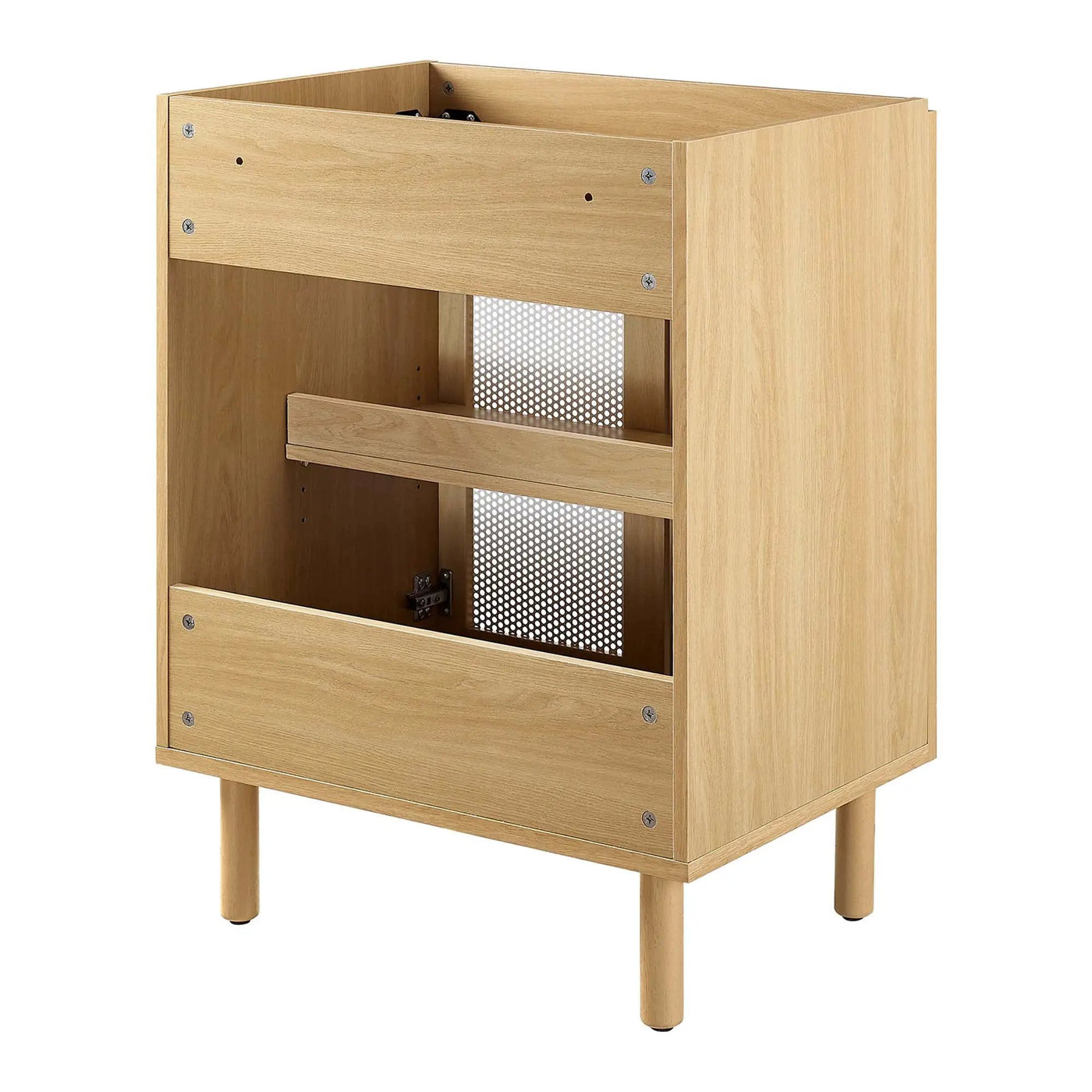 Calla 24" Perforated Metal Bathroom Vanity Cabinet by HouseOfZazla