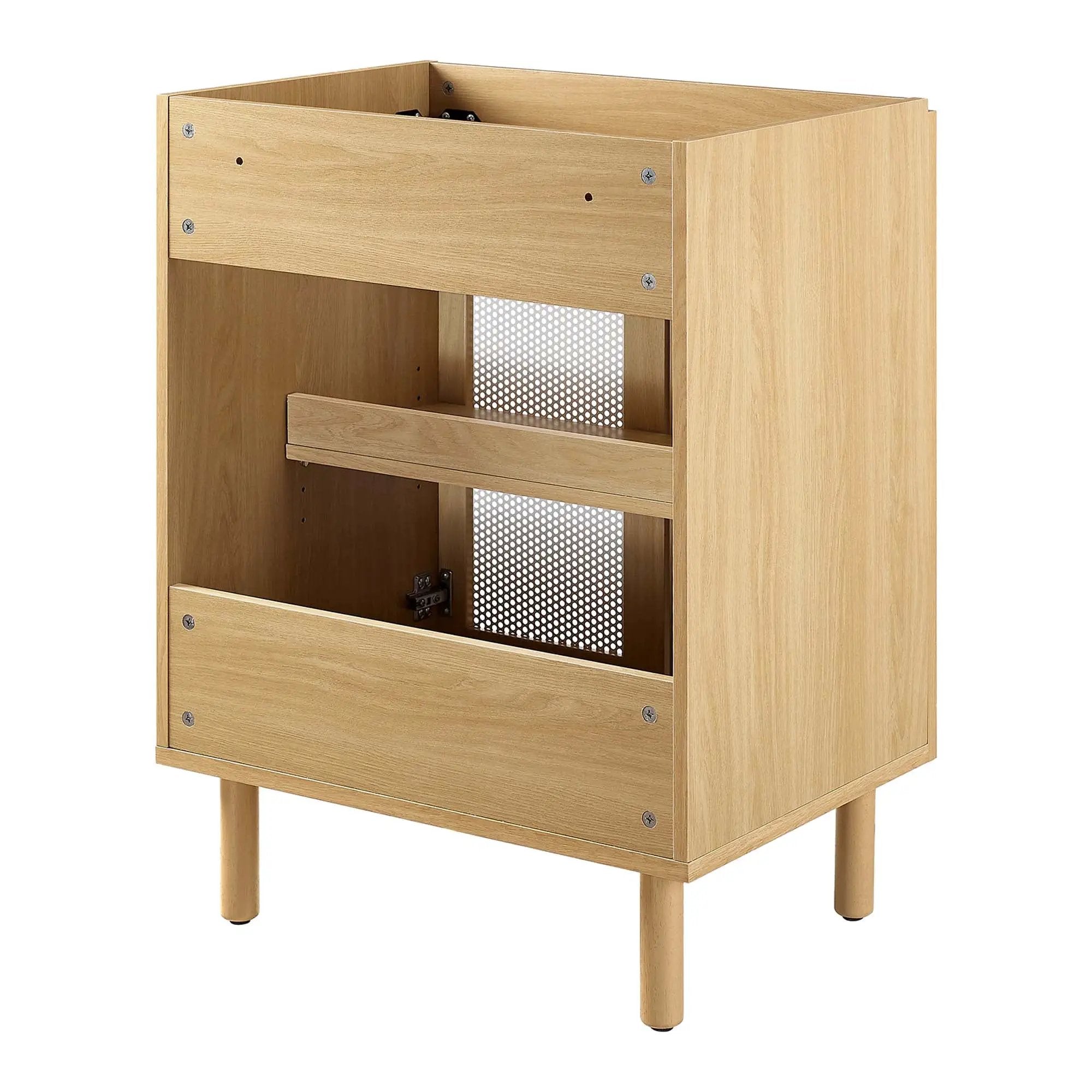Calla 24" Perforated Metal Bathroom Vanity Cabinet by HouseOfZazla