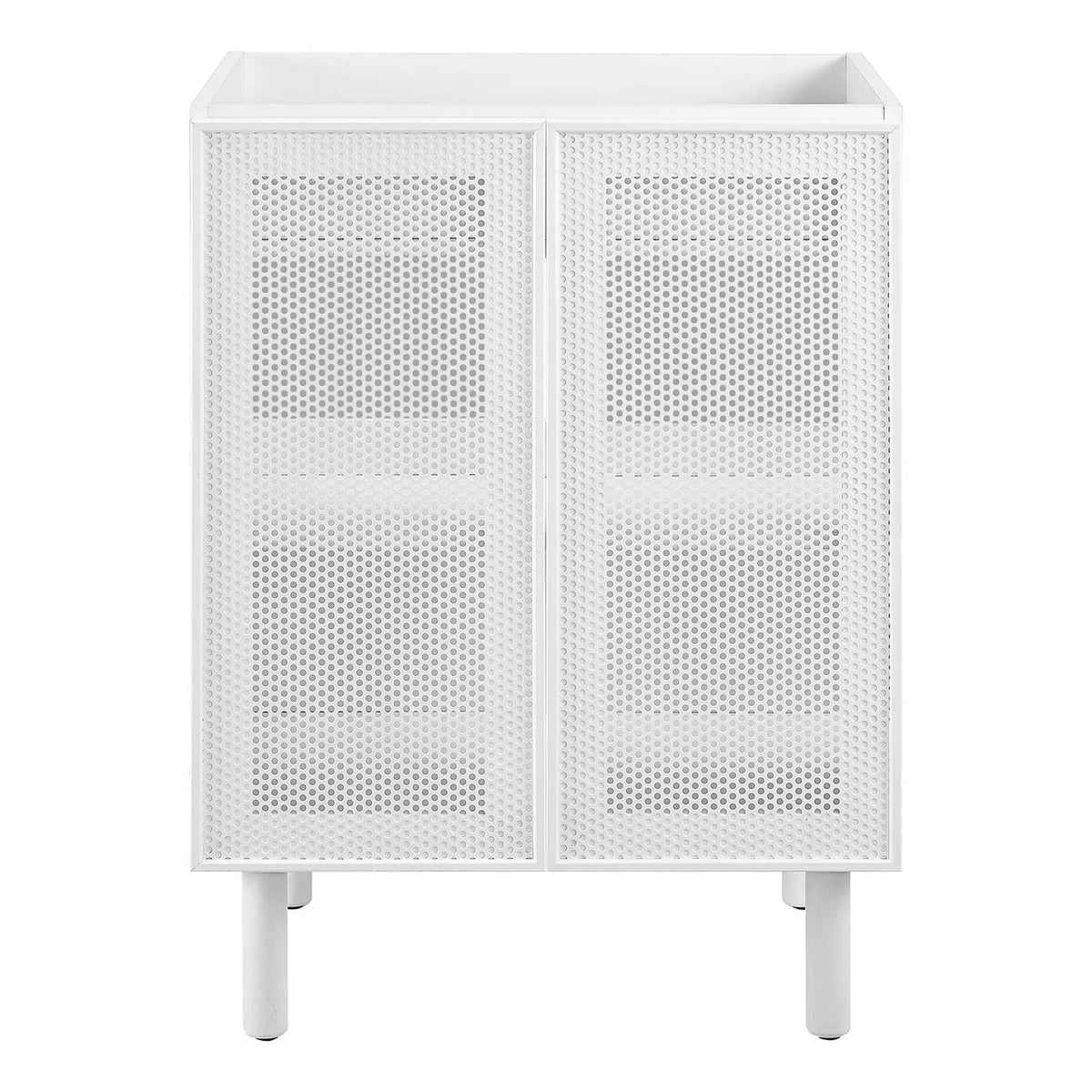 Calla 24" Perforated Metal Bathroom Vanity Cabinet by HouseOfZazla