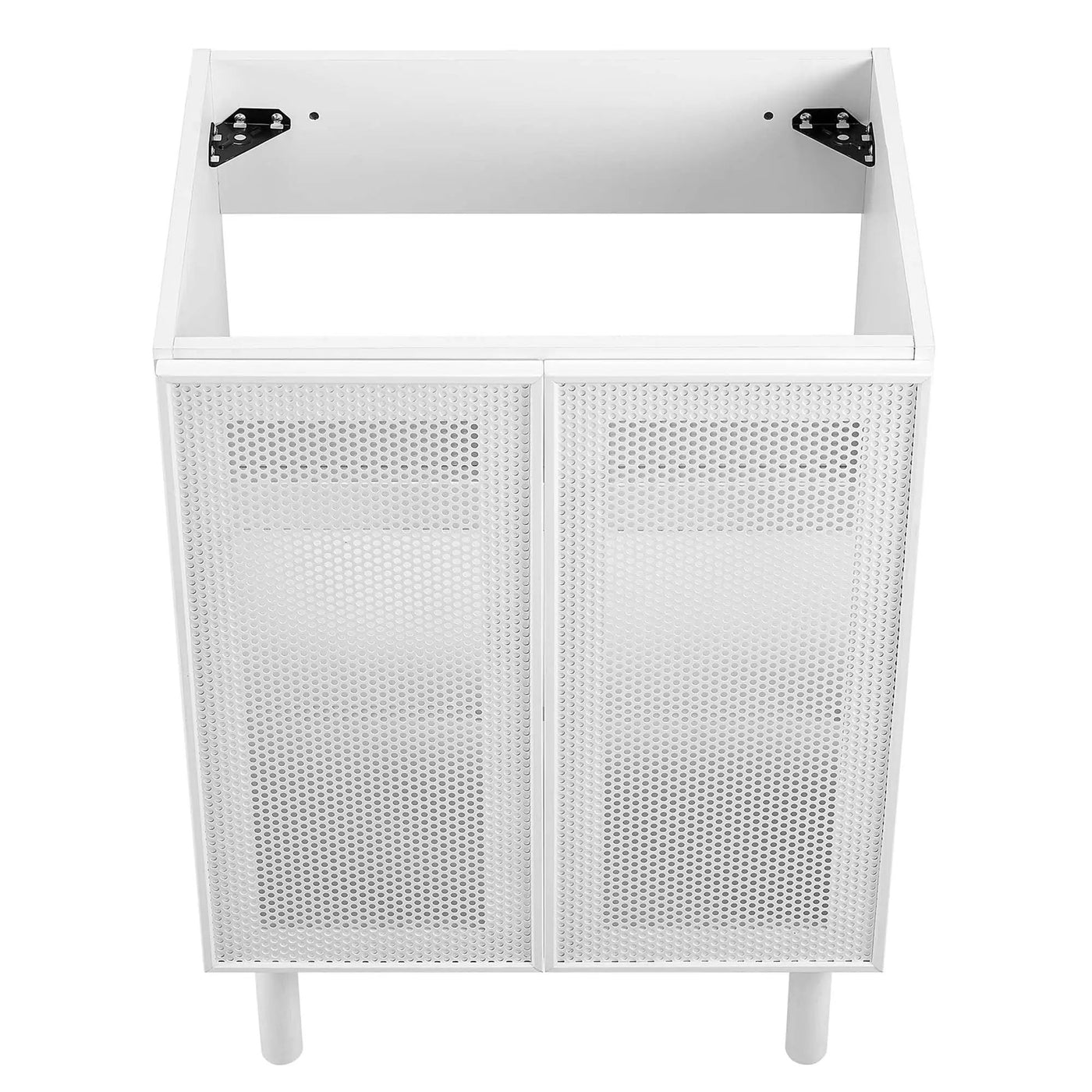 Calla 24" Perforated Metal Bathroom Vanity Cabinet by HouseOfZazla