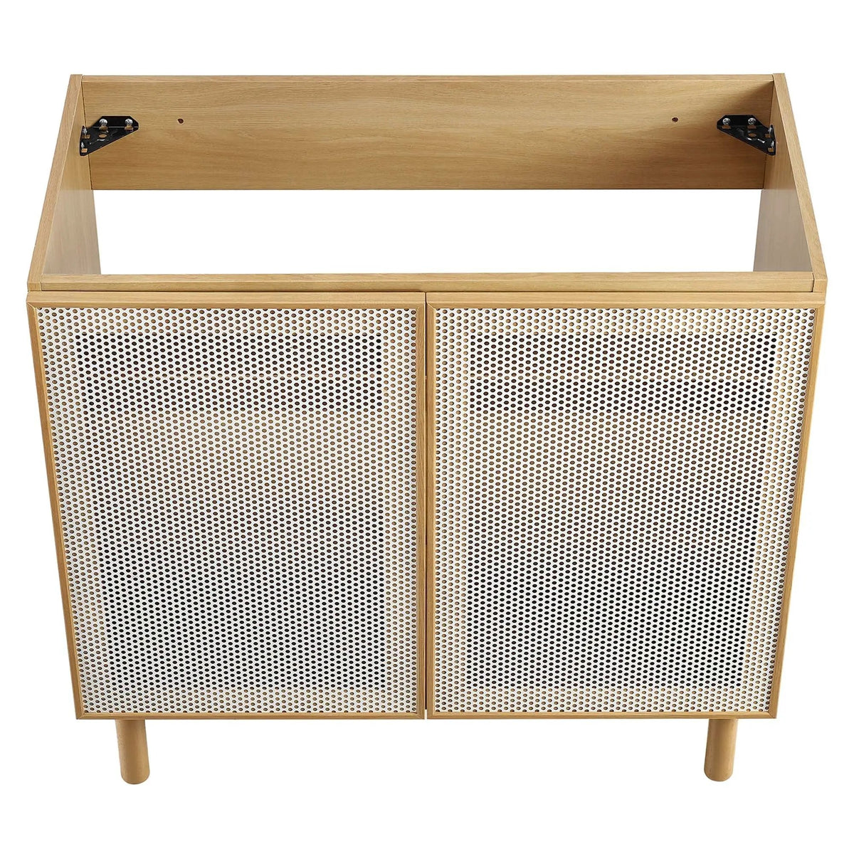Calla 36" Perforated Metal Bathroom Vanity Cabinet by Modway by HouseOfZazla