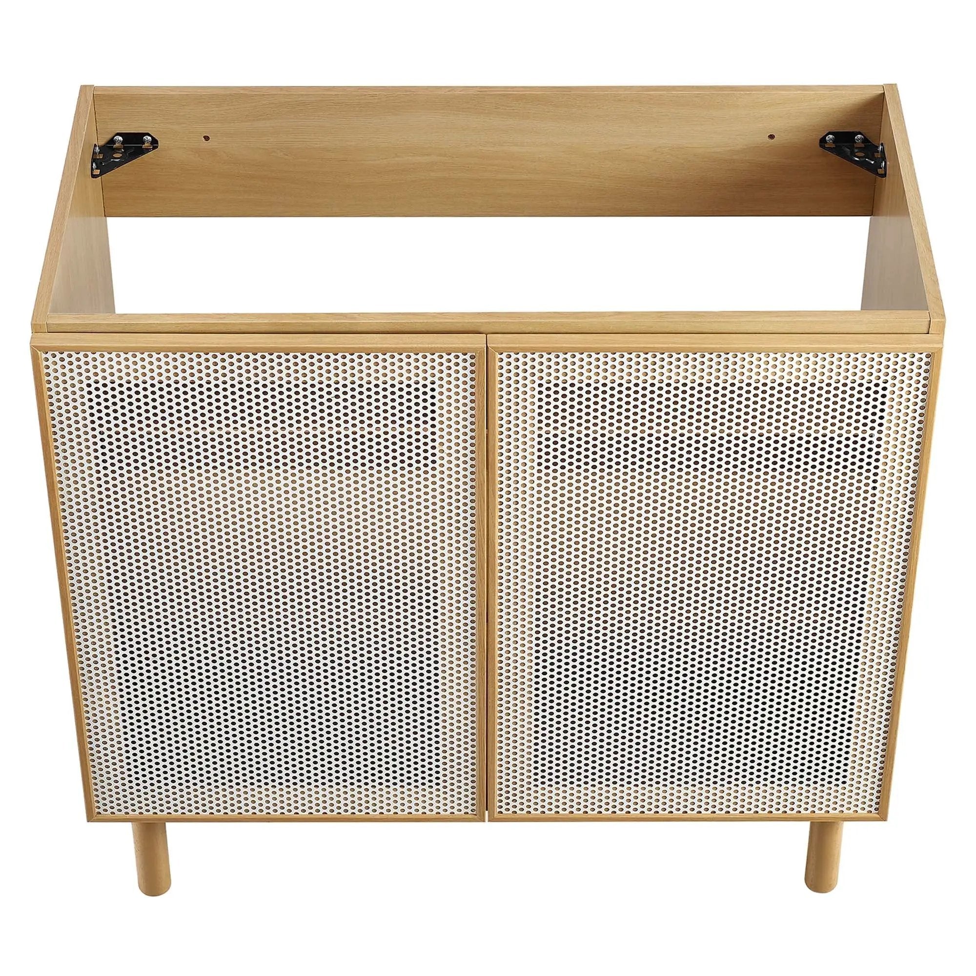 Calla 36" Perforated Metal Bathroom Vanity Cabinet by Modway by HouseOfZazla