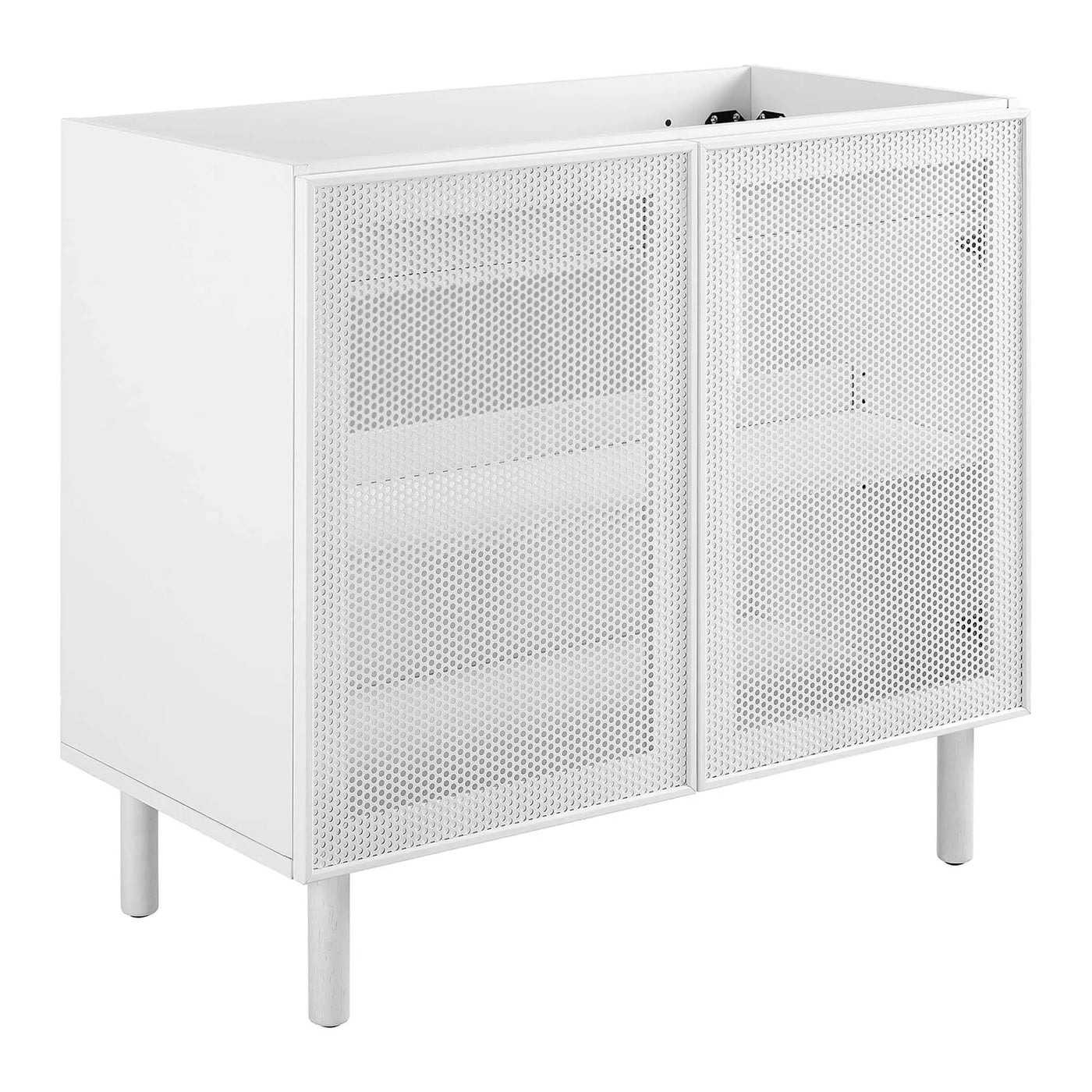 Calla 36" Perforated Metal Bathroom Vanity Cabinet by Modway by HouseOfZazla